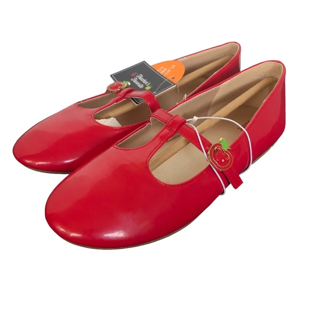 Gymboree Red Apple T-strap Mary Janes size 3 - Picture 6 of 15